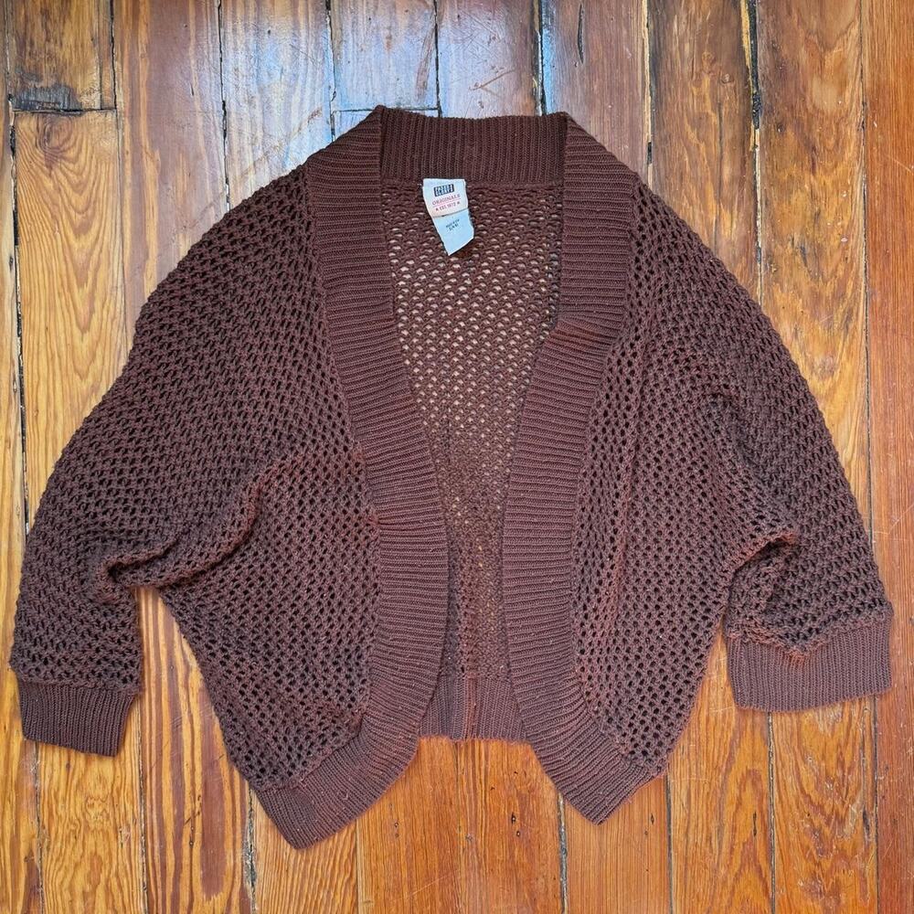 Fairy core brown faded glory cardigan